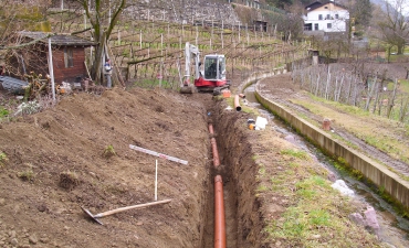 Speicherbecken und Quellfassungen